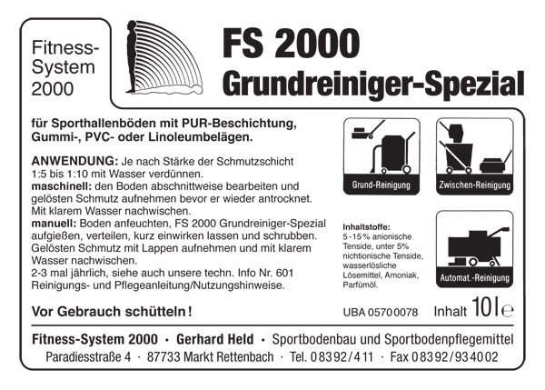 FS2000 Grundreiniger